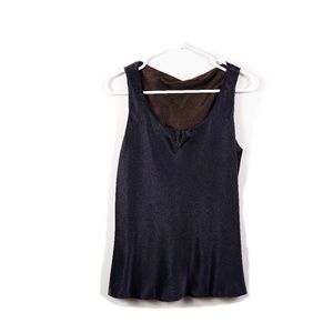 Bill Blass Satin Sleeveless Blouse
